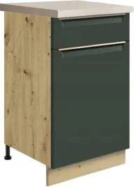 meble-kuchenne-glamour-szafka-dolna-z-szuflada-i-polka-45-3d-green-zielen