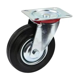 kolo-jezdne-skretne-160mm-guma-czarne-loze-kolko-geko-g71516