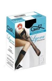 podkolanowki-gatta-lycra-15-den-bronzo-gladkie-elastyczne-komfortowe