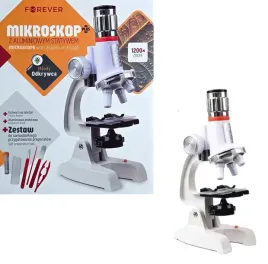 mikroskop-z-aluminiowym-statywem-forever-zestaw-przygotowania-preparatow