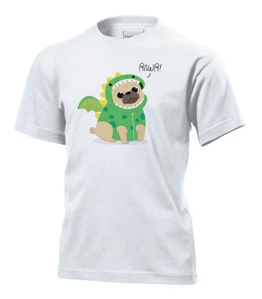 koszulka-dziecieca-mops-s-bialy