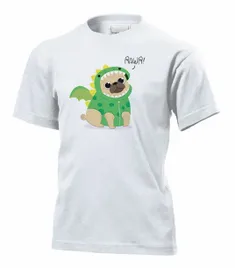 koszulka-dziecieca-mops-s-bialy