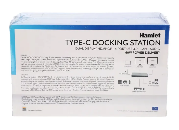 stacja-dokujaca-hamlet-hdocks500c-stan-opakowania-zastepcze