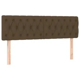 zaglowek-lozka-regulowana-wysokosc-ciemny-braz-144x7x78-88-cm