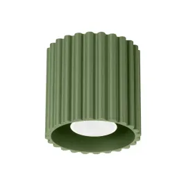 tuba-sufitowa-oprawa-gu10-karbowana-zielony-oliwkowy-aura-sl-1794-sollux