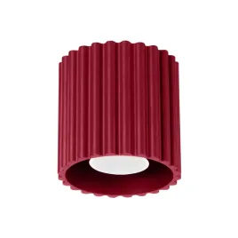 plafon-tuba-sufitowa-oprawa-karbowana-aura-1-burgund-gu10-sollux-sl-1819