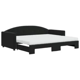 czarna-lezanka-2-w-1-z-materacem-222-x-100-x-75-cm-aksamit