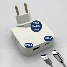 adapter-plaski-3-stars-4000w-2x-schuko-usb-a-usb-c-slim-bialy