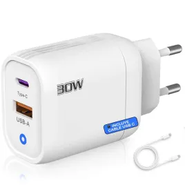 3-stars-ladowarka-usb-30w-2-porty-usbc-usba-szybkie-ladowanie-qc-30-biala