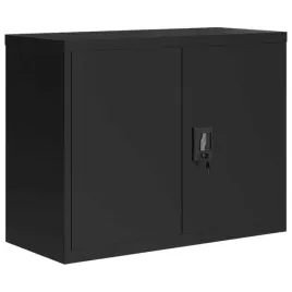 szafka-na-dokumenty-z-regulowanymi-polkami-stal-czarna-90x40x70-cm