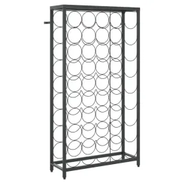 stojak-na-45-butelek-wina-kute-zelazo-czarny-54x18x100-cm