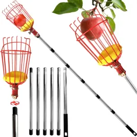 zbieracz-owocow-teleskopowy-srebrny-2-4m-stal-nierdzewna-kosz