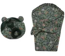 adamex-rozek-z-falbanka-miu-mio-w-zestawie-z-poduszka-i-maskotka-zielen