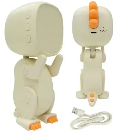 mary-s-zegar-cyfrowy-budzik-dla-dziecka-robo-dino-bialy-kabel-usb-c