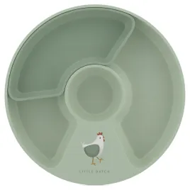 mepal-and-little-dutch-talerzyk-dzieciecy-dzielony-mio-little-farm-zielony