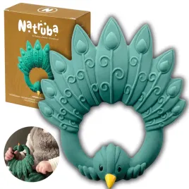 natruba-gryzak-zabawka-o-kapieli-z-naturalnego-kauczuku-paw-zielony