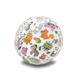 akson-centrum-magiczna-pilka-balonowa-do-kolorowania-kredki-zwierzeta-35-cm
