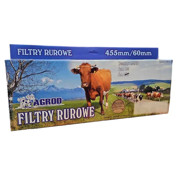 Filtry rurowe sączki dojarek przewodowych hal udojowych 455/60 150szt AGROD