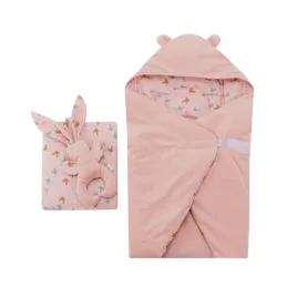 adamex-otulacz-rozek-dzieciecy-z-kapturkiem-poduszkamaskotka-roz