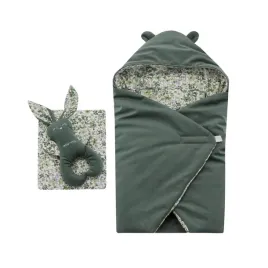 adamex-otulacz-rozek-dzieciecy-z-kapturkiem-poduszkamaskotka-zielone