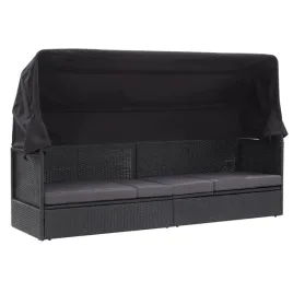 lezak-ogrodowy-z-rattanu-pe-i-dachem-czarny-205-x-62-x-124-cm