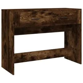 stolik-konsolowy-z-2-szufladami-przydymiony-dab-100x39x75-cm