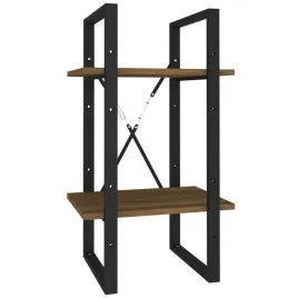 regal-na-ksiazki-z-2-polkami-brazowy-dab-40-x-30-x-70-cm
