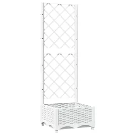 donica-ogrodowa-z-kratka-trejaz-z-polipropylenu-biala-40x40x1215-cm