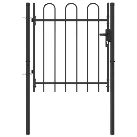 furtka-ogrodzeniowa-z-lukowym-zwienczeniem-stal-100x150-cm-czarna