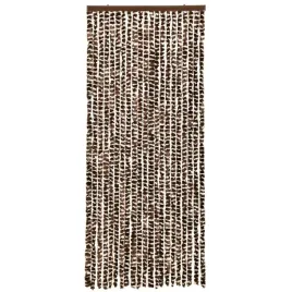 zaslona-przeciwowadziowa-szenilowa-brazowo-biala-56x185-cm