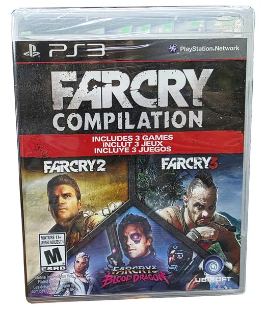 FAR CRY COMPILATION PS3 3 CZĘŚCI FAR CRY + BLOOD DRAGON NOWA W FOLII
