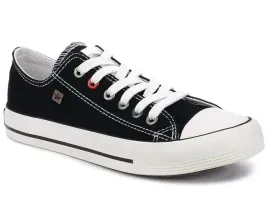 trampki-damskie-big-star-t274023-klasyczne-czarne-niskie-sznurowane