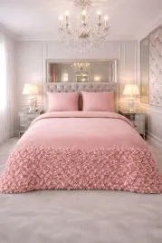 narzuta-welurowa-bella-roses-200x220-wyszywane-roze-3d-or-baby-pink