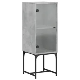 szafka-boczna-z-szklanymi-drzwiczkami-35x37x100cm-szarosc-betonu