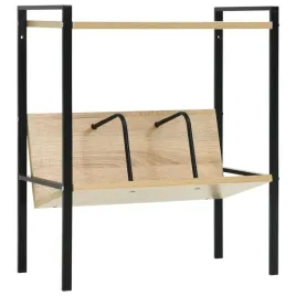regal-2-poziomowy-czarno-debowy-52x28x59-cm-stalowo-drewnopochodny