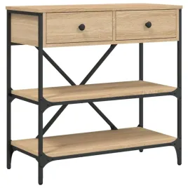 stolik-konsolowy-z-szufladami-i-polkami-dab-sonoma-75x34-5x75-cm