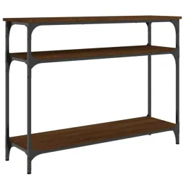 stolik-konsolowy-z-metalowa-rama-brazowy-dab-100x29x75-cm