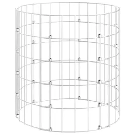 okragly-slupek-gabionowy-ze-stali-galwanizowanej-50-x-50-cm-srebrny
