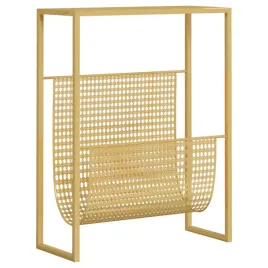 stojak-na-gazety-i-ksiazki-z-blatem-stal-zloty-35x15x45-cm