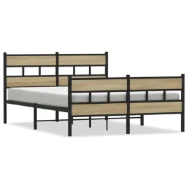 rama-lozka-z-wezglowiem-czarna-dab-sonoma-207-x-146-x-915-cm