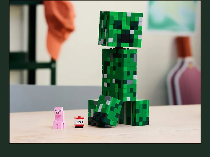 Duży Zestaw Klocków Konstrukcyjnych Creeper 665 elementów