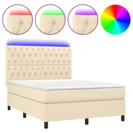 lozko-kontynentalne-z-materacem-140x190-cm-kremowe-z-diodami-led