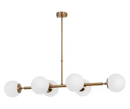 zyrandol-fazli-6-punktowy-zloty-z-bialymi-szklanymi-kloszami