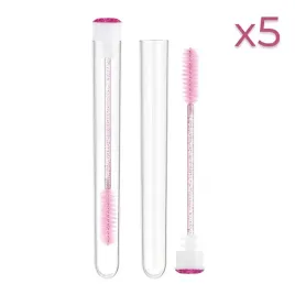 szczoteczka-do-brwi-i-rzes-rozowa-w-tubie-zestaw-5-sztuk