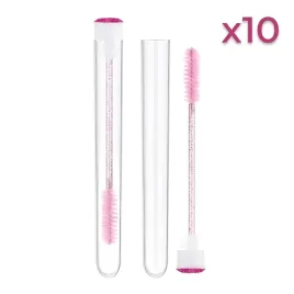 szczoteczka-do-brwi-i-rzes-rozowa-w-tubie-zestaw-10-sztuk