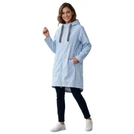 plaszcz-damski-mat-de-misaine-fariza-blekitny-z-kapturem-przed-kolano