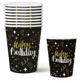 kubeczki-papierowe-urodzinowe-250-ml-happy-birthday-czarno-zlote-8-szt