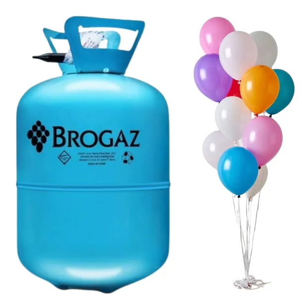 BUTLA Z HELEM do napełniania balonów HEL gaz WESELE ROCZEK URODZINY 30szt