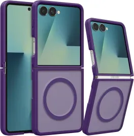 raleavo-etui-magsafe-do-samsung-galaxy-z-flip-7-fioletowe-matowe-wzmocnione