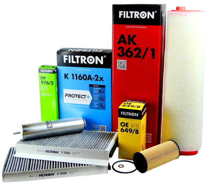 Filtron zestaw filtrów powietrza oleju paliw kabiny BMW 5 E60 E61 525d 530d